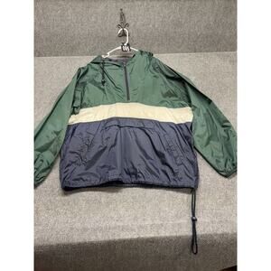 VTG Arizona Hooded 1/4 Zip Windbreaker Men’s Size XL Green Pullover